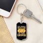 I Really Do Need Crypto Crypto Keychain Stainless Steel or 18k Gold Dog Tag Keyring-Express Your Love Gifts