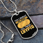 I Really Do Need Crypto Crypto Necklace Stainless Steel or 18k Gold Dog Tag 24" Chain-Express Your Love Gifts