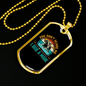 I Ride a MAre Horse Necklace Stainless Steel or 18k Gold Dog Tag 24" Chain-Express Your Love Gifts