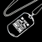 I Ride Because Punching People is Frowned Upon Horse Necklace Stainless Steel or 18k Gold Dog Tag 24" Chain-Express Your Love Gifts