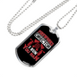 I Run You Ran Firefighter Gift Stainless Steel or 18k Gold Dog Tag 24" Chain-Express Your Love Gifts