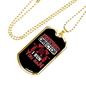 I Run You Ran Firefighter Gift Stainless Steel or 18k Gold Dog Tag 24" Chain-Express Your Love Gifts