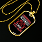 I Run You Ran Firefighter Gift Stainless Steel or 18k Gold Dog Tag 24" Chain-Express Your Love Gifts