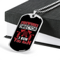 I Run You Ran Firefighter Gift Stainless Steel or 18k Gold Dog Tag 24" Chain-Express Your Love Gifts