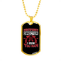 I Run You Ran Firefighter Gift Stainless Steel or 18k Gold Dog Tag 24" Chain-Express Your Love Gifts