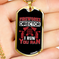 I Run You Ran Firefighter Gift Stainless Steel or 18k Gold Dog Tag 24" Chain-Express Your Love Gifts