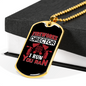 I Run You Ran Firefighter Gift Stainless Steel or 18k Gold Dog Tag 24" Chain-Express Your Love Gifts