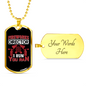I Run You Ran Firefighter Gift Stainless Steel or 18k Gold Dog Tag 24" Chain-Express Your Love Gifts
