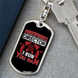 I Run You Ran Firefighter Keychain Stainless Steel or 18k Gold Dog Tag Keyring-Express Your Love Gifts