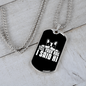 I Said Hi Necklace Stainless Steel or 18k Gold Dog Tag 24" Chain-Express Your Love Gifts