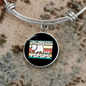 I Said Pspsps Cat Bracelet Stainless Steel or 18k Gold Circle Bangle-Express Your Love Gifts