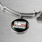 I Said Pspsps Cat Bracelet Stainless Steel or 18k Gold Circle Bangle-Express Your Love Gifts