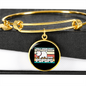 I Said Pspsps Cat Bracelet Stainless Steel or 18k Gold Circle Bangle-Express Your Love Gifts