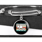 I Said Pspsps Cat Bracelet Stainless Steel or 18k Gold Circle Bangle-Express Your Love Gifts