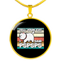 I Said Pspsps Cat Circle Necklace Stainless Steel or 18k Gold 18-22"-Express Your Love Gifts
