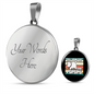 I Said Pspsps Cat Circle Necklace Stainless Steel or 18k Gold 18-22"-Express Your Love Gifts