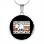 I Said Pspsps Cat Circle Necklace Stainless Steel or 18k Gold 18-22"-Express Your Love Gifts