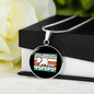 I Said Pspsps Cat Circle Necklace Stainless Steel or 18k Gold 18-22"-Express Your Love Gifts