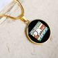 I Said Pspsps Cat Circle Necklace Stainless Steel or 18k Gold 18-22"-Express Your Love Gifts