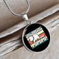 I Said Pspsps Cat Circle Necklace Stainless Steel or 18k Gold 18-22"-Express Your Love Gifts