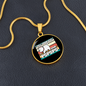 I Said Pspsps Cat Circle Necklace Stainless Steel or 18k Gold 18-22"-Express Your Love Gifts