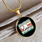 I Said Pspsps Cat Circle Necklace Stainless Steel or 18k Gold 18-22"-Express Your Love Gifts