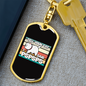 I Said PSPSPS Cat Keychain Stainless Steel or 18k Gold Dog Tag Keyring-Express Your Love Gifts