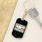 I Said PSPSPS Cat Keychain Stainless Steel or 18k Gold Dog Tag Keyring-Express Your Love Gifts