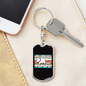 I Said PSPSPS Cat Keychain Stainless Steel or 18k Gold Dog Tag Keyring-Express Your Love Gifts