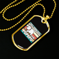 I Said Pspsps Cat Necklace Stainless Steel or 18k Gold Dog Tag 24" Chain-Express Your Love Gifts
