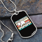 I Said Pspsps Cat Necklace Stainless Steel or 18k Gold Dog Tag 24" Chain-Express Your Love Gifts