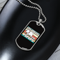 I Said Pspsps Cat Necklace Stainless Steel or 18k Gold Dog Tag 24" Chain-Express Your Love Gifts