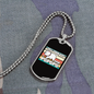 I Said Pspsps Cat Necklace Stainless Steel or 18k Gold Dog Tag 24" Chain-Express Your Love Gifts