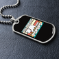 I Said Pspsps Cat Necklace Stainless Steel or 18k Gold Dog Tag 24" Chain-Express Your Love Gifts