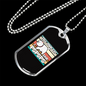 I Said Pspsps Cat Necklace Stainless Steel or 18k Gold Dog Tag 24" Chain-Express Your Love Gifts