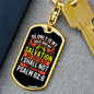 I Shall Not Be Shaken Psalm 62:6 Keychain Stainless Steel or 18k Gold Dog Tag Keyring-Express Your Love Gifts