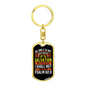 I Shall Not Be Shaken Psalm 62:6 Keychain Stainless Steel or 18k Gold Dog Tag Keyring-Express Your Love Gifts