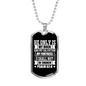I Shall Not Be Shaken Psalm 62:6 Necklace Stainless Steel or 18k Gold Dog Tag 24" Chain-Express Your Love Gifts