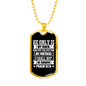 I Shall Not Be Shaken Psalm 62:6 Necklace Stainless Steel or 18k Gold Dog Tag 24" Chain-Express Your Love Gifts