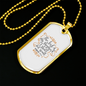I Shall Not Want Christian Necklace Stainless Steel or 18k Gold Dog Tag 24" Chain-Express Your Love Gifts