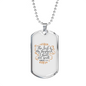 I Shall Not Want Christian Necklace Stainless Steel or 18k Gold Dog Tag 24" Chain-Express Your Love Gifts