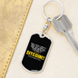 I Still Make It Crypto Keychain Stainless Steel or 18k Gold Dog Tag Keyring-Express Your Love Gifts