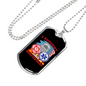 I Support First Responders Firefighter Gift Stainless Steel or 18k Gold Dog Tag 24" Chain-Express Your Love Gifts