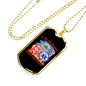 I Support First Responders Firefighter Gift Stainless Steel or 18k Gold Dog Tag 24" Chain-Express Your Love Gifts