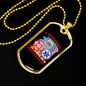 I Support First Responders Firefighter Gift Stainless Steel or 18k Gold Dog Tag 24" Chain-Express Your Love Gifts