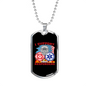 I Support First Responders Firefighter Gift Stainless Steel or 18k Gold Dog Tag 24" Chain-Express Your Love Gifts