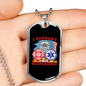I Support First Responders Firefighter Gift Stainless Steel or 18k Gold Dog Tag 24" Chain-Express Your Love Gifts