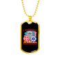 I Support First Responders Firefighter Gift Stainless Steel or 18k Gold Dog Tag 24" Chain-Express Your Love Gifts