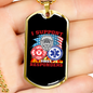 I Support First Responders Firefighter Gift Stainless Steel or 18k Gold Dog Tag 24" Chain-Express Your Love Gifts