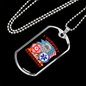 I Support First Responders Firefighter Gift Stainless Steel or 18k Gold Dog Tag 24" Chain-Express Your Love Gifts